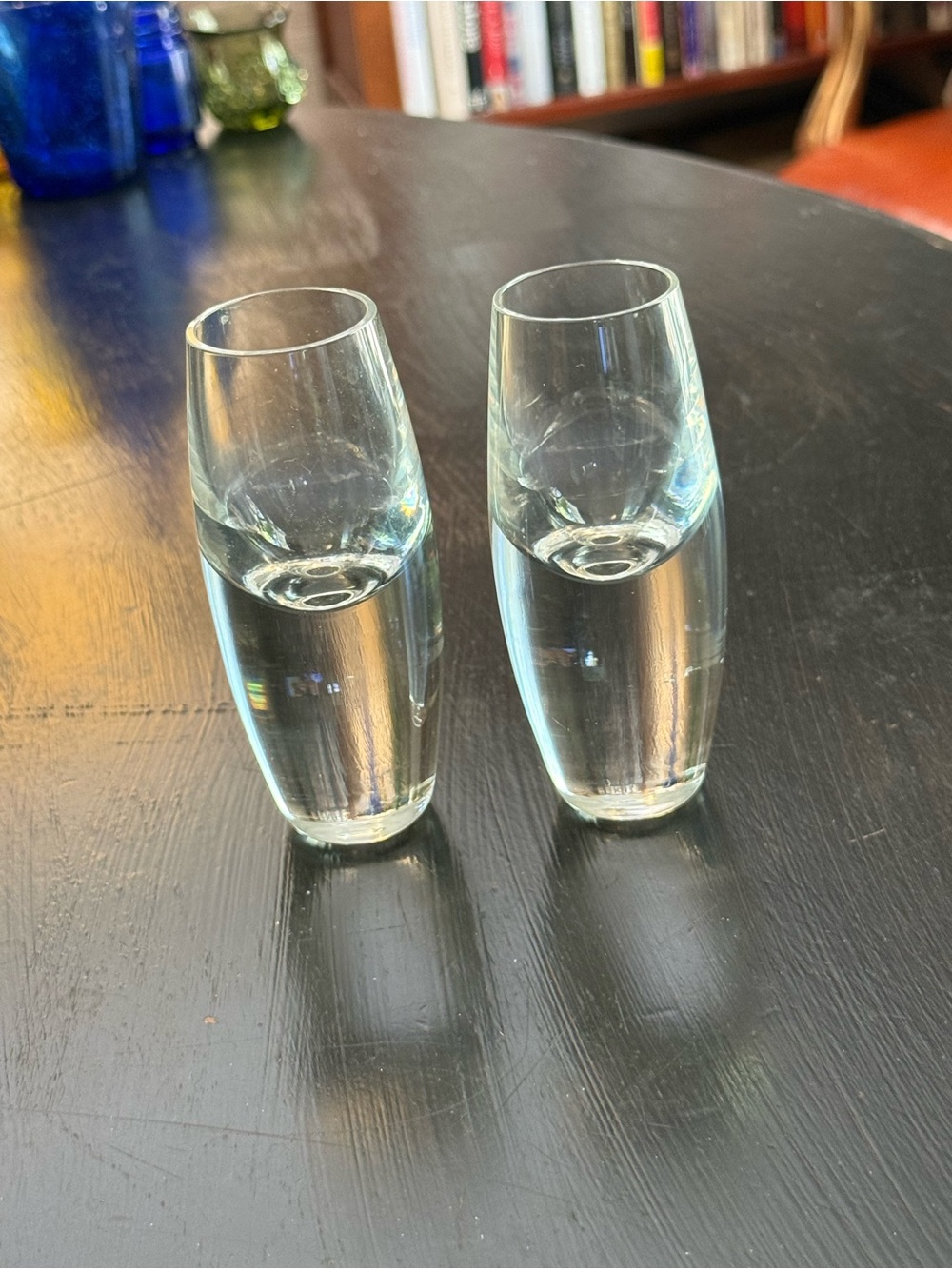 Crate and Barrel Clear Glass Shot Glasses - Set of 2